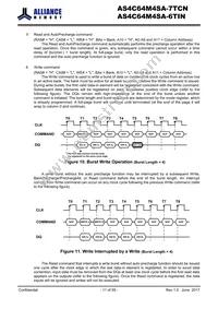 AS4C64M4SA-6TIN Datasheet Page 11