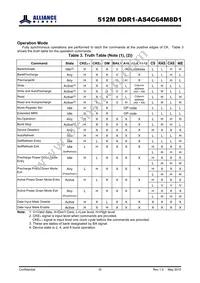 AS4C64M8D1-5BINTR Datasheet Page 8