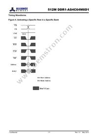 AS4C64M8D1-5BINTR Datasheet Page 17