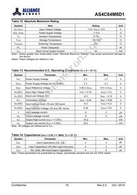 AS4C64M8D1-5TINTR Datasheet Page 11