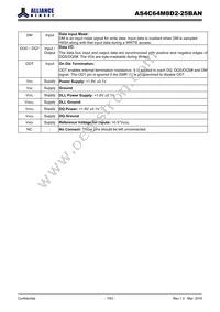 AS4C64M8D2-25BANTR Datasheet Page 7