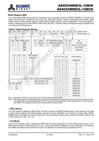 AS4C64M8D3L-12BINTR Datasheet Page 14