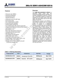 AS4C8M16D1A-5TINTR Datasheet Page 2