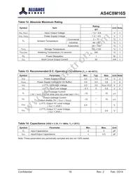 AS4C8M16S-6BINTR Datasheet Page 18