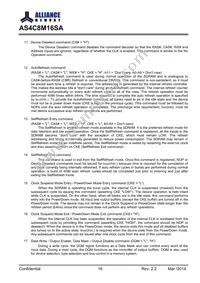 AS4C8M16SA-6BINTR Datasheet Page 16