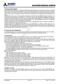 AS4C8M32MD2A-25BCN Datasheet Page 14