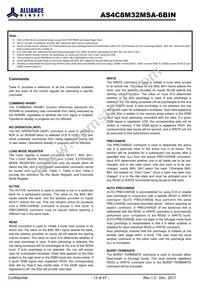 AS4C8M32MSA-6BINTR Datasheet Page 13