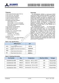 AS4C8M32SA-7BCN Datasheet Page 2