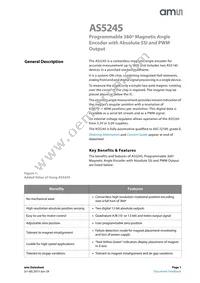 AS5245-HMFP Datasheet Cover