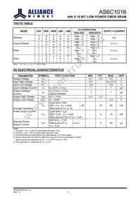 AS6C1016-55BIN Datasheet Page 4