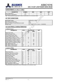 AS6C1016-55BIN Datasheet Page 5