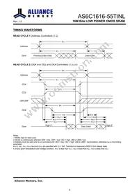 AS6C1616-55TINL Datasheet Page 6