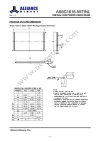 AS6C1616-55TINL Datasheet Page 10