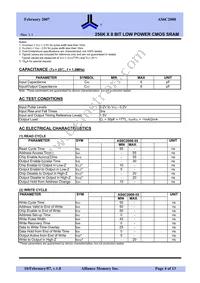 AS6C2008-55TIN Datasheet Page 4