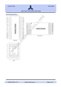 AS6C2008A-55STIN Datasheet Page 2