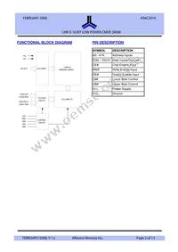 AS6C2016-55BIN Datasheet Page 2