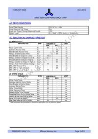 AS6C2016-55BIN Datasheet Page 5
