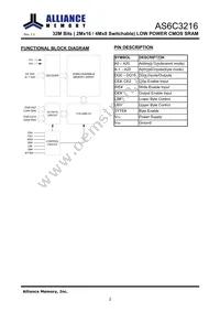 AS6C3216-55TINTR Datasheet Page 3