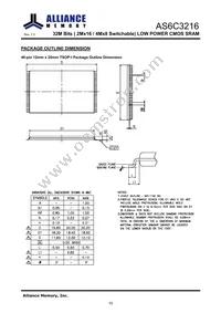 AS6C3216-55TINTR Datasheet Page 11