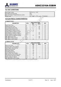 AS6C3216A-55BIN Datasheet Page 5