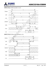 AS6C3216A-55BIN Datasheet Page 7