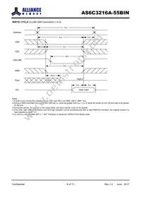 AS6C3216A-55BIN Datasheet Page 8