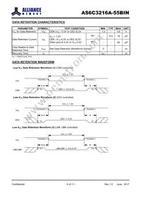 AS6C3216A-55BIN Datasheet Page 9