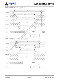 AS6C3216A-55TINTR Datasheet Page 8