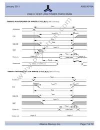 AS6C4016A-55BIN Datasheet Page 7