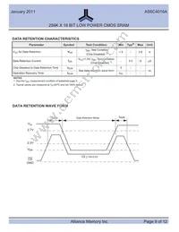 AS6C4016A-55BIN Datasheet Page 9