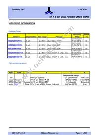 AS6C6264-55PIN Datasheet Page 11