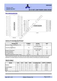 AS6C6264-55STCN Datasheet Page 3