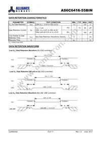 AS6C6416-55BINTR Datasheet Page 9