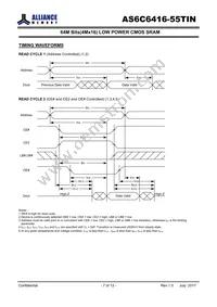 AS6C6416-55TINTR Datasheet Page 7