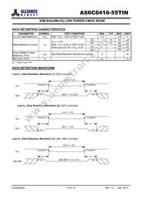 AS6C6416-55TINTR Datasheet Page 10