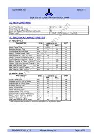 AS6C8016-55ZINTR Datasheet Page 4