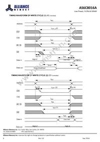 AS6C8016A-55BINTR Datasheet Page 8