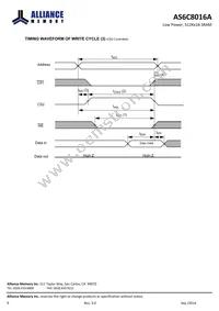 AS6C8016A-55BINTR Datasheet Page 9