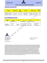 AS6C8016A-55ZIN Datasheet Page 12