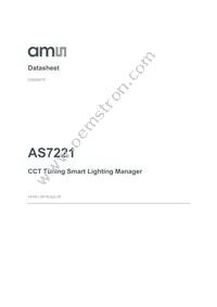 AS7221-BLGM Datasheet Cover
