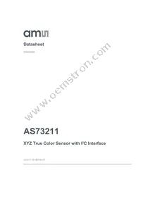 AS73211-AQFM Datasheet Cover