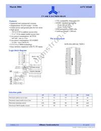 AS7C1026B-20JCN Datasheet Cover