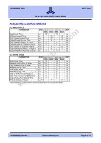 AS7C164A-15JCNTR Datasheet Page 4