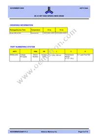 AS7C164A-15JCNTR Datasheet Page 9