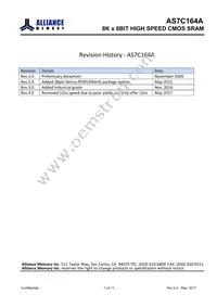 AS7C164A-15PIN Datasheet Cover