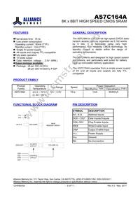 AS7C164A-15PIN Datasheet Page 2
