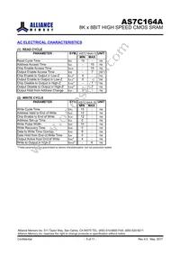 AS7C164A-15PIN Datasheet Page 5