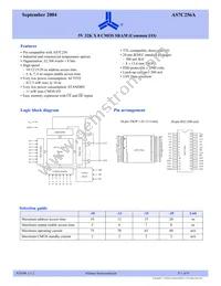 AS7C256A-20TIN Datasheet Cover