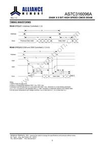 AS7C316096A-10TIN Datasheet Page 6