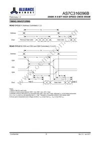 AS7C316096B-10BIN Datasheet Page 7